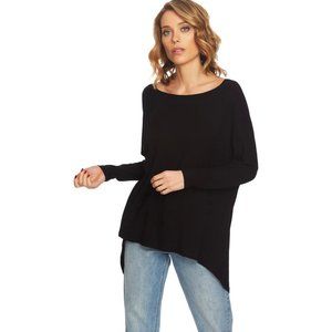 1.STATE Knot Back High/Low Top - Black NEW WITH TAGS